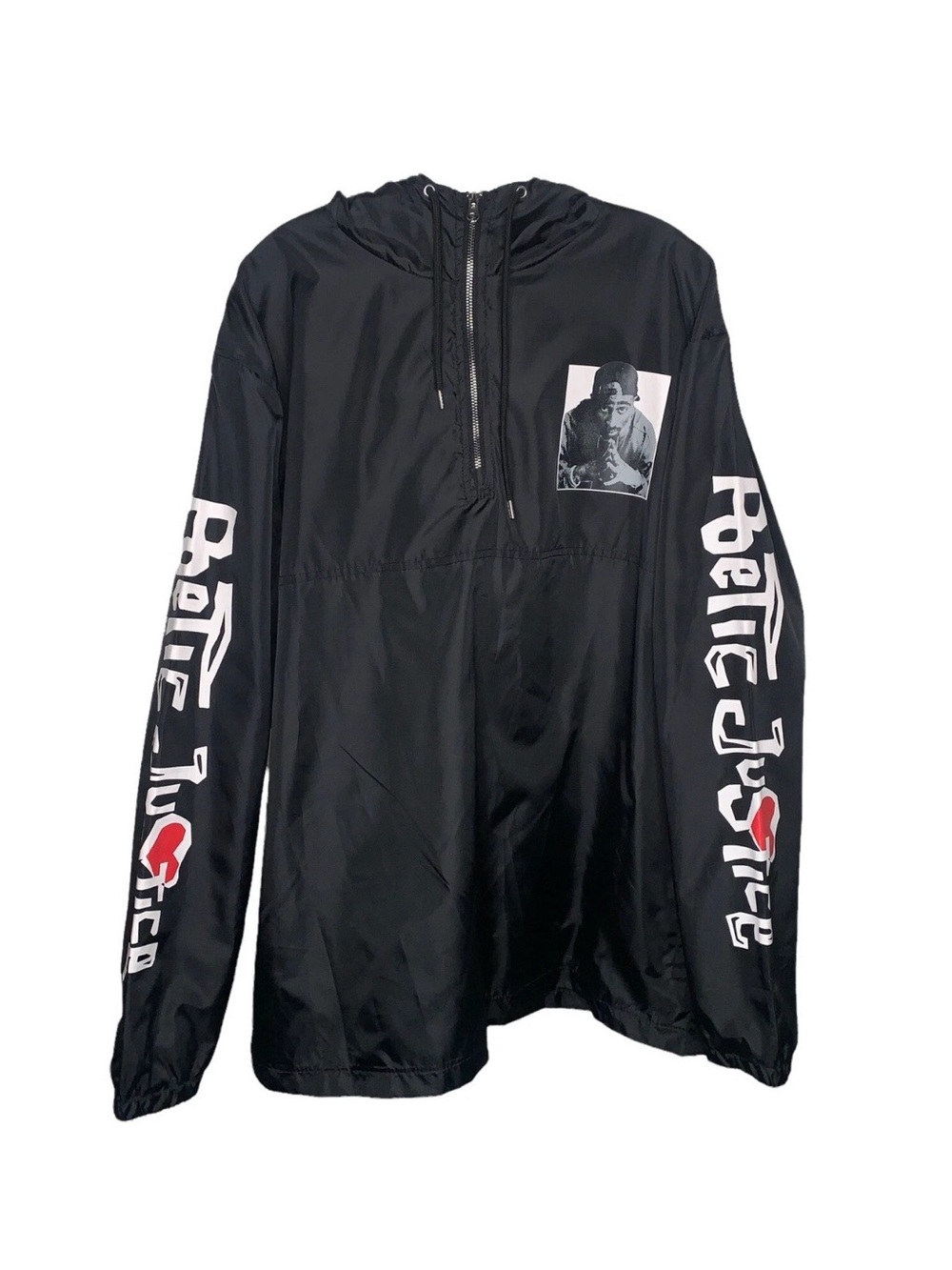 Chemistry Tupac Poetic Justice Black Pullover Windbreaker